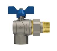 Valvola a sfera con farfalla a squadra Evolution F/bocchettone 1" x 1"