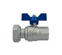Valvola a sfera con farfalla Evolution F/dado girevole 1/2 x 3/4