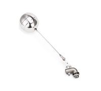 Valvola a sfera con galleggiante, Valvola a galleggiante a sfera Ottone Acciaio inossidabile Argento 1/2-11/4 pollici(3/4")