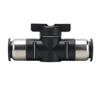 Valvola a sfera con giunto dritto push-to-connect, valvola a sfera pneumatica con raccordo a sgancio rapido per tubazioni ad aria e attrezzi pneumatici, connettore resistente e di