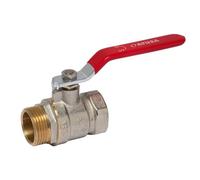 Valvola a sfera con leva Atusa M/F 3/4 in ottone rosso VSR05404