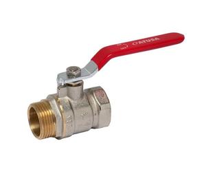 Valvola a sfera con leva Atusa M/F 3/4 in ottone rosso VSR05404