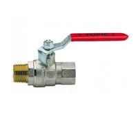 Valvola a sfera con leva Enolgas M/F 1 1/2 D 40 mm nichelata S0202N38