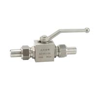 Valvola a sfera con manicotto saldato ad alta pressione da 1/4 di pollice Valvola a sfera saldata in tre pezzi in acciaio inossidabile 304 1 pezzo