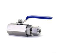 Valvola a sfera, con struttura fissa della valvola a sfera e controllo manuale, per acqua, petrolio e gas, per industrie, trasformazione alimentare e sistemi di automazione (G1/4-Φ6)