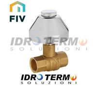 Valvola a Sfera Da Incasso F-F Con Cappuccio e Campana FIV 1/2 - 3/4 Cromo