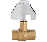 VALVOLA A SFERA DA INCASSO FF CON CAPPUCCIO E CAMPANA CROMATI 1/2" DN 15 PN 40