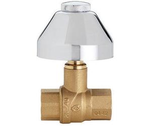 VALVOLA A SFERA DA INCASSO FF CON CAPPUCCIO E CAMPANA CROMATI 1/2" DN 15 PN 40