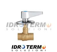 VALVOLA A SFERA DA INCASSO FF CON LEVA E ROSONE 1/2" DN 15 PN 40