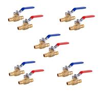 Valvola a sfera di espansione PEX A senza piombo - Raccordi di intercettazione a freddo da 1/2 e 3/4 pollici for impianti idraulici(1/2inch(10pack))
