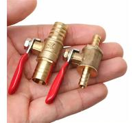 Valvola a sfera di intercettazione con portagomma in plastica e ottone resistente da 6/8/10/12 mm(8mm)