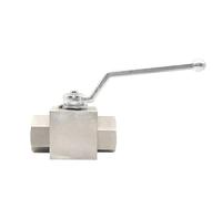 Valvola a sfera di intercettazione in acciaio inossidabile 304 316 femmina-femmina ad alta pressione da 1/4" 3/8" 1/2" 3/4" 1" -2" BSPP femmina 1 pz.(3/8",SS304 320 Bar)