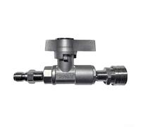 Valvola a sfera DN10 per idropulitrice con supporto a pressione da 5000 psi, tenuta in PTFE, a prova di perdite, antiruggine, struttura in metallo compatta, facile da installare, adatta per