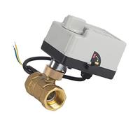 Valvola a sfera DN20 Valvola a sfera motorizzata normalmente aperta automatica manuale a 2 vie a 2 fili AC220V per sistemi idrici Ottone ABS 3/4 pollici