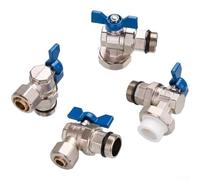 Valvola a sfera d'ottone triangolare per i sistemi dell'acqua calda e fredda con i montaggi infilati G1/2 e G3/4 per il blu di controllo del gas idraulico