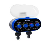 Valvola a sfera due uscite irrigazione automatica quattro quadranti Timer acqua 0 regolatore di irrigazione giardino a pressione per giardino, cortile