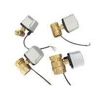 Valvola a sfera elettrica 1pc Valvola a sfera motorizzata impermeabile in ottone IP65 a tre fili a due controlli/un controllo 220V 24V 12V(2",24VDC_CR04)