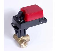 Valvola a sfera elettrica a 3 vie che consente una proporzione di flusso regolabile, valvola attuatore modulante con miscelazione del flusso da 0-10 V/4-20 mA(220V-0-10V CONTROL)