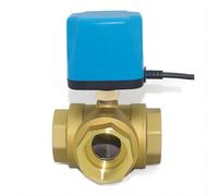 Valvola a sfera elettrica a due fili con valvola a sfera motorizzata a tre vie normalmente aperta da 1-1/2 pollici 1 pezzo(220V_CR04)