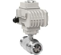Valvola a sfera elettrica a piattaforma alta sanitaria da 57 mm 220 V 110 V 12 V 24 V di morsetto in acciaio inossidabile Valvole a sfera passanti ad innesto rapido(12VDC)