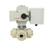 Valvola a sfera elettrica a tre vie on/off tipo L tipo T valvola miscelatrice elettrica tipo interruttore di irrigazione(DN32 T-type,NO_AC220V_CR04)