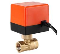 Valvola a sfera elettrica, AC 220V 2 vie 3 fili 1.6Mpa Valvola a sfera elettrica motorizzata con filettatura in ottone adatta per acqua, gas, olio, DN15 / DN25 (DN15)