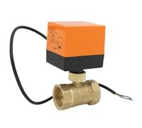 Valvola a sfera elettrica AC24V Acqua fredda e calda/Vapore acqueo/gas di riscaldamento Valvola a sfera motorizzata in ottone a 2 vie Attuatore elettrico DN15 - DN32(DN25)