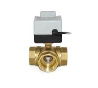 Valvola a sfera elettrica autointegrata a mano a due vie a tre vie a tre fili a due comandi AC220V Vite filettata interna (3W DN15)