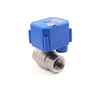 Valvola a sfera elettrica da 1/2" 3/4" 1" con interruttore manuale Attuatore elettrico AC/DC 9-24V Valvola a sfera motorizzata in acciaio inossidabile 304 1 pz (1 ", 220 VAC, CR02)