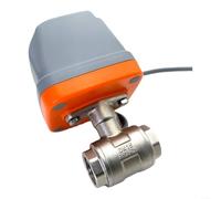 Valvola a sfera elettrica DN15 DN32 AC220V normalmente chiusa per condutture, acciaio inossidabile 304, attuatore fisso a tre punti per un controllo affidabile del flusso d'acqua (DN20)