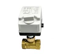 Valvola a sfera elettrica in ottone 1/2 "3/4" 1 "2" 3 linee 2 controllo normalmente chiuso Valvola a sfera elettrica DC24V DC12V con interruttore manuale(2inch,DC24V)