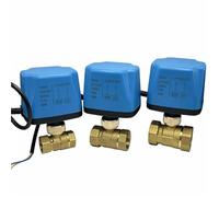 Valvola a sfera elettrica in ottone da 1/2 "3/4" 1" 220V 12V 24V normalmente chiusa/aperta motore a 2 fili grande coppia valvole a sfera 1 pz (DN25,220VAC, normalmente aperto)
