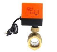 Valvola a sfera elettrica in ottone DN15 DN20 DN25 AC220V 2 vie 3 fili 2control con attuatore normalmente chiuso (2 vie DN32, CR03)
