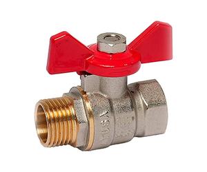 Valvola a sfera farfalla Atusa M/F 3/4 in ottone rosso VSR35404