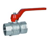 VALVOLA A SFERA FEMMINA - FEMMINA FF A LEVA IN OTTONE CROMATO DA 3/8" A 1"