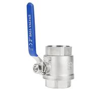 Valvola a Sfera Femmina, Valvola a Sfera Valvola a Sfera con Filettatura Femmina DN50 Leva Manuale con 1 Valvola a Sfera X per Acqua Olio Gas Non Infiammabile per Hardware