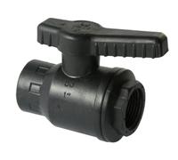 Valvola a sfera FF 3/4" per tubi in poliammide