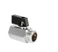 Valvola a sfera filettata da 1/4" per compressore d'aria, chiusura acqua, gas e olio, valvola di commutazione in ottone con 3 modelli (B)