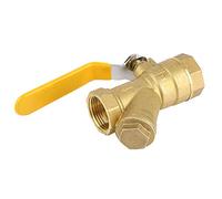 Valvola a sfera, filtro a Y in ottone con filtro a sfera Valvola a sfera 3/4 "BSPP filetto femmina per acqua gas