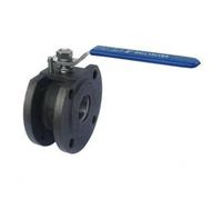 Valvola a sfera flangiata tipo wafer ultra sottile, DN20 25 32 40 Valvola a sfera rotonda in acciaio fuso DN50, valvola a sfera flangiata Q71F-16P, 1 PZ(DN25)