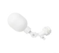 Valvola a sfera galleggiante regolabile in plastica per acquario e torre dell'acqua, attacco rapido da 1/4", montaggio laterale o superiore, materiale PP, diametro sfera 4,6 cm
