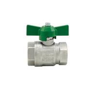 VALVOLA A SFERA IDEAL DVGW FF PASS TOTALE e FARFALLA 3/4" DN 20 40 bar 580 psi