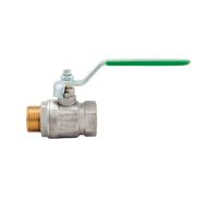 VALVOLA A SFERA IDEAL DVGW MF CON LEVA PIATTA PASSAGGIO TOTALE 1" (DN 25) 40 bar