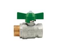VALVOLA A SFERA IDEAL DVGW MF PASS TOTALE e FARFALLA 1/2" DN 15 50 bar 725 psi