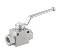 Valvola a sfera idraulica compatibile con BSP con costruzione robusta e tenuta in nitrile, progettata per resistere a pressioni estreme (G3/8)