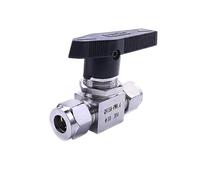 Valvola a sfera idraulica in acciaio inossidabile SS304 femmina per tubo e tubo condotto OD 3-12 mm 1 pz (tubo OD 3 mm)