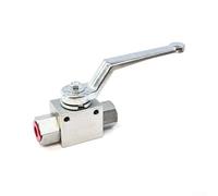 Valvola a sfera idraulica manuale con valutazione ad alta pressione per BSP, costruzione in acciaio al carbonio e tenuta affidabile (G3/4)