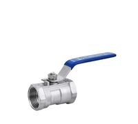 Valvola a sfera in acciaio inossidabile 304/316L da 1/2" 3/4" 1", filettatura interna, passaggio pieno, maniglia monoblocco, stelo antideflagrante(DN25,SS316)