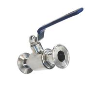 Valvola a sfera in acciaio inossidabile 304 da 3/4" 19 mm 1" 25 mm 32 mm 2 vie 1,5" Tri Clamp tipo ghiera(OD 38mm)