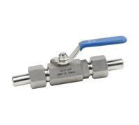 Valvola a sfera in acciaio inossidabile 304, progettazione del sindacato DN6-Φ12mm per condutture, trattamento dei media dell'acqua del gas dell'olio, uso industriale resistente